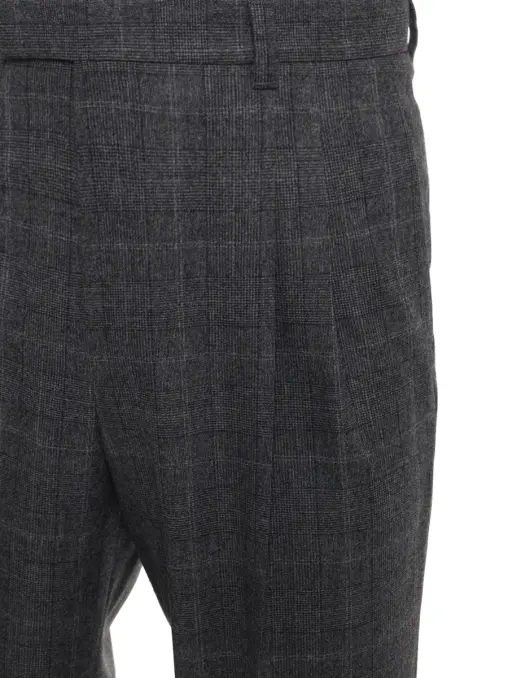 Брюки Relaxed Fit шерстяные BOSS