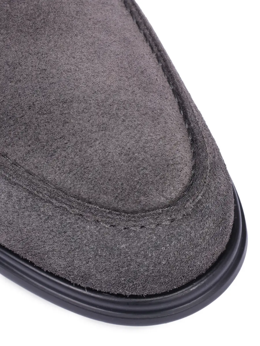 Ботинки замшевые на байке