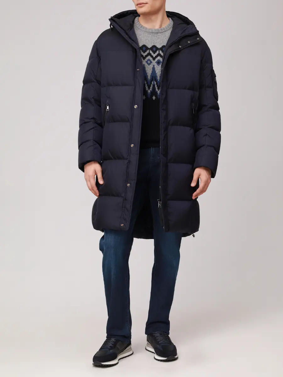 Пуховик удлиненный