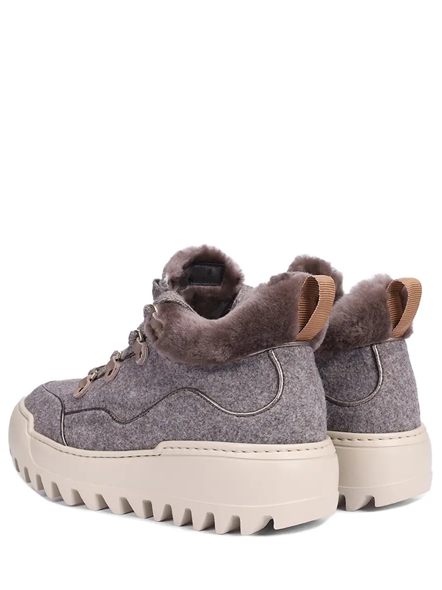 Ботинки текстильные на меху