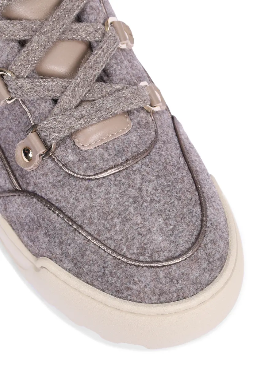 Ботинки текстильные на меху