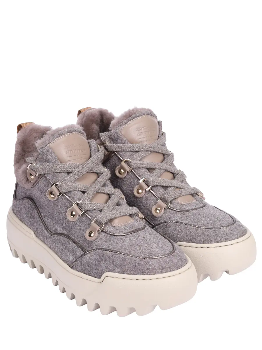 Ботинки текстильные на меху