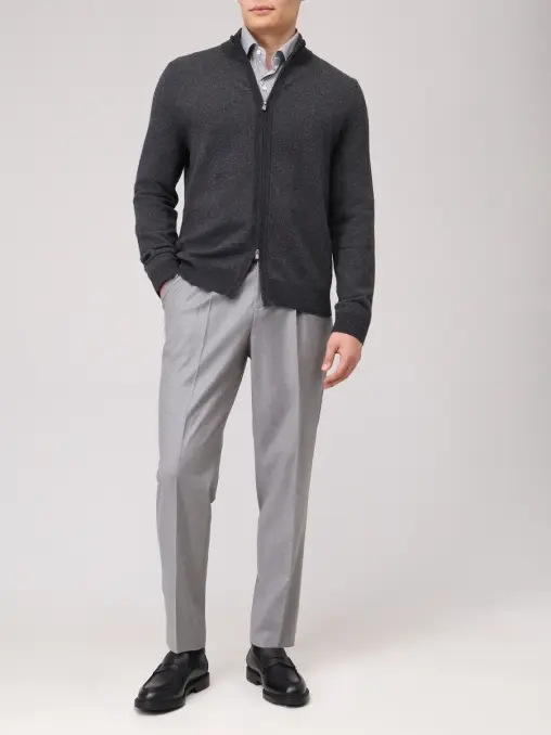 Брюки Relaxed Fit шерстяные BOSS