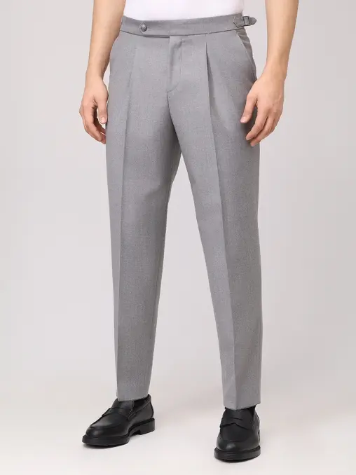 Брюки Relaxed Fit шерстяные BOSS