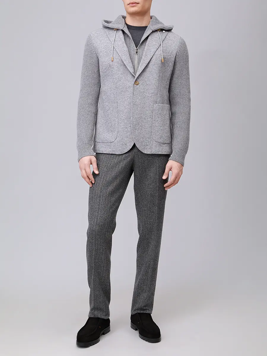 Пиджак комбинированный