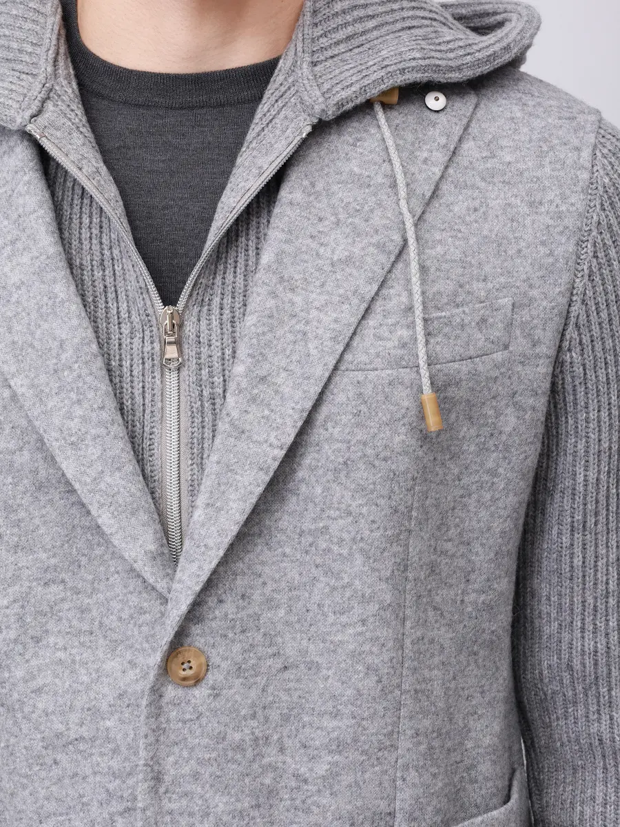 Пиджак комбинированный