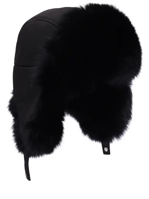 Шапка из меха лисы YVES SALOMON