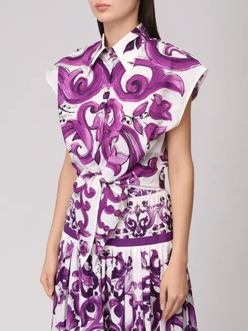 Блуза хлопковая DOLCE & GABBANA