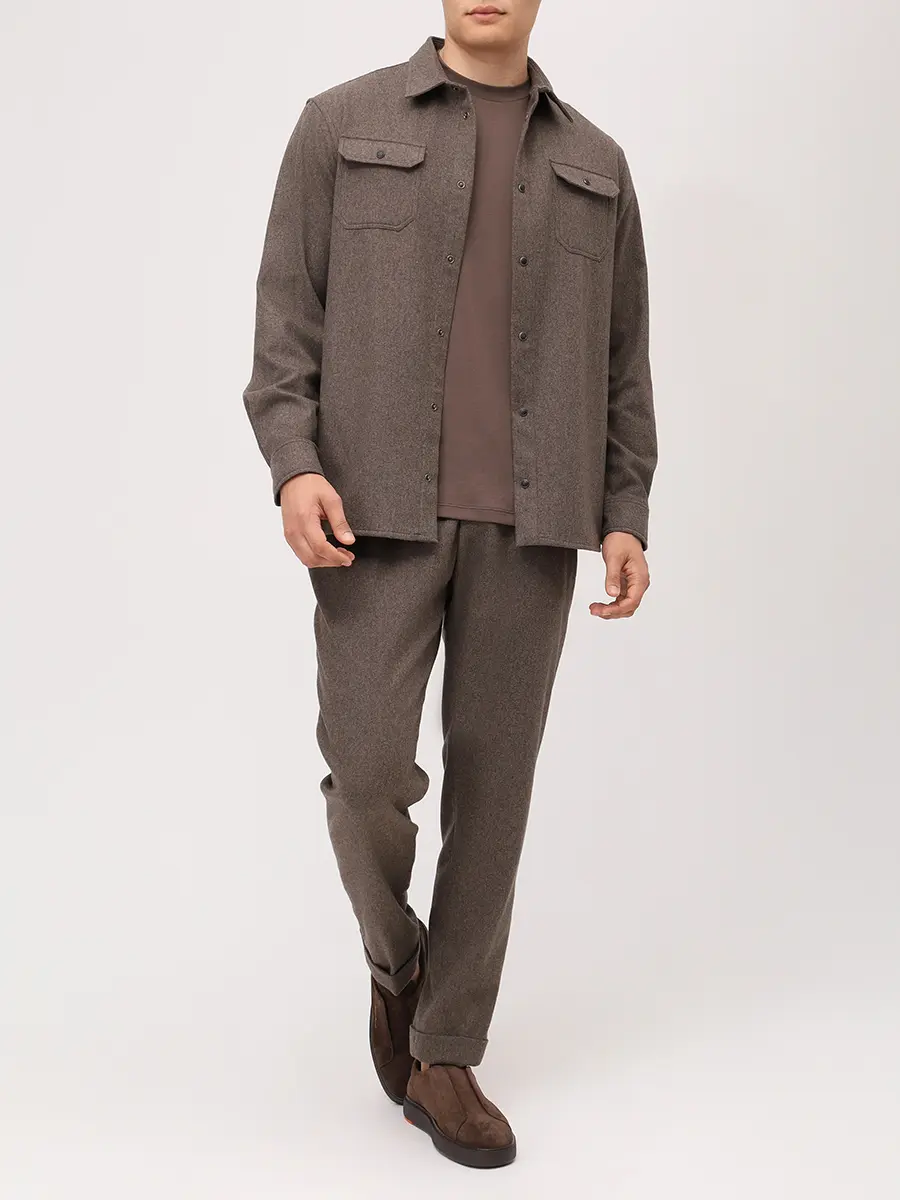 Рубашка Regular Fit шерстяная