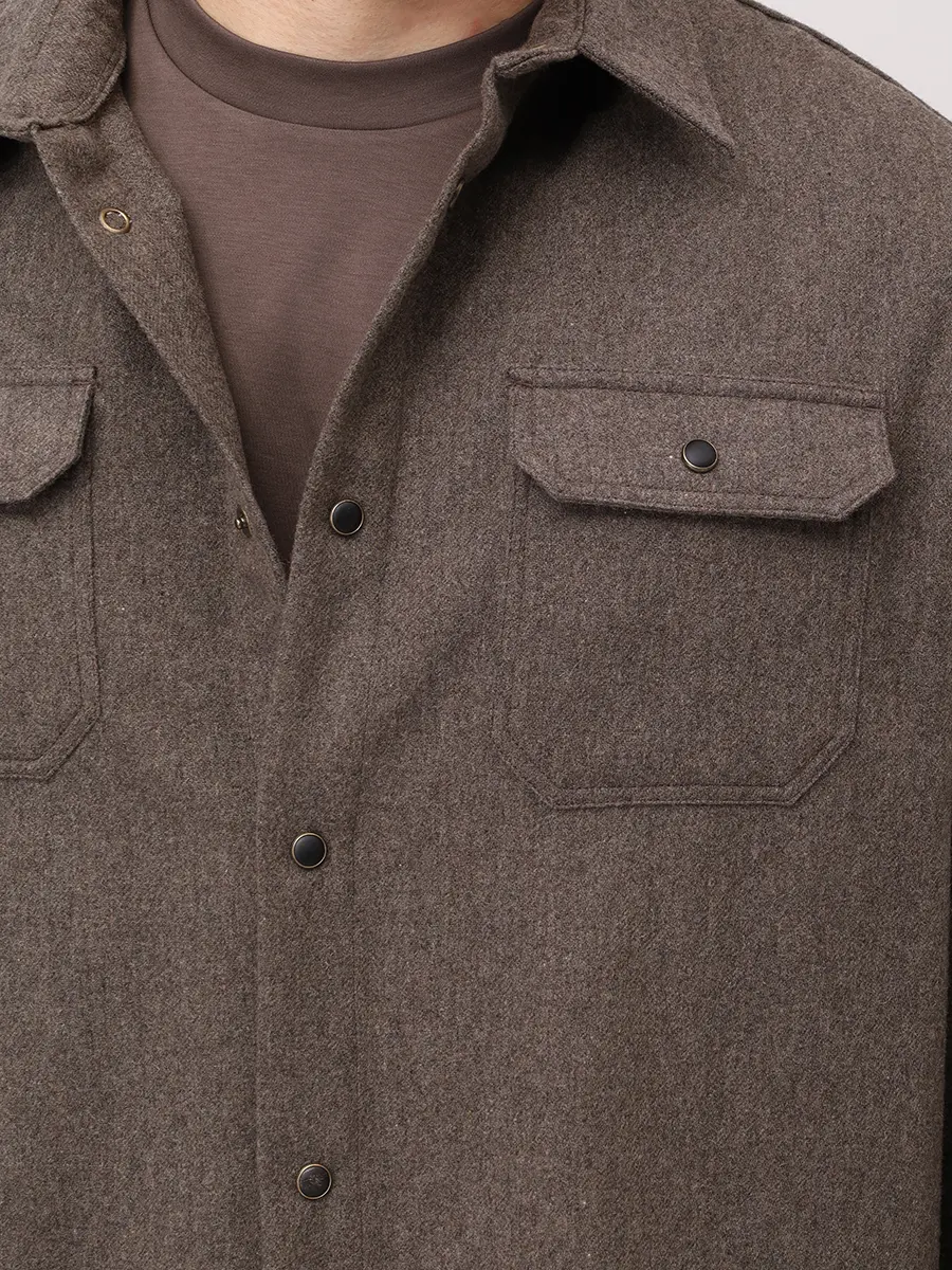 Рубашка Regular Fit шерстяная