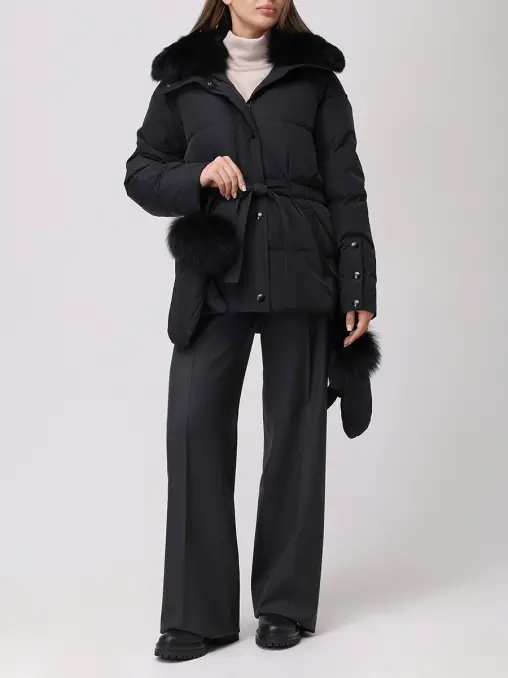 Пуховик стеганый YVES SALOMON