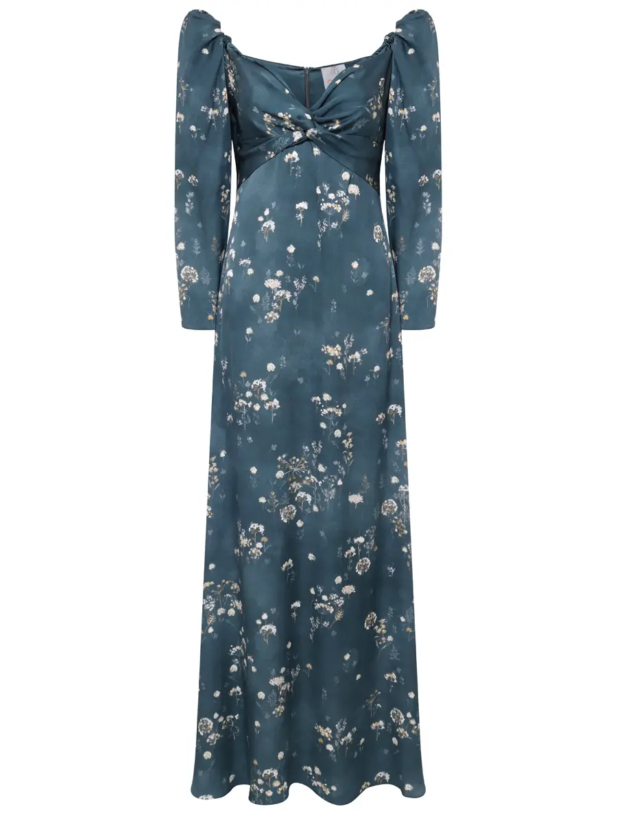 Платье шелковое