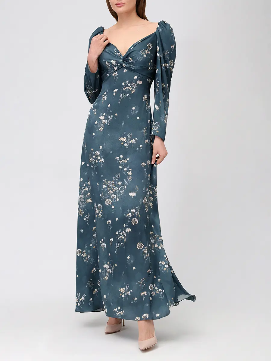 Платье шелковое