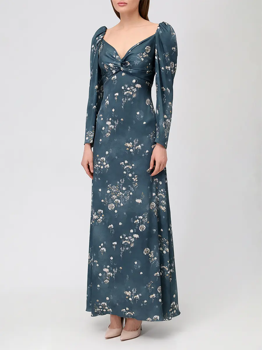 Платье шелковое