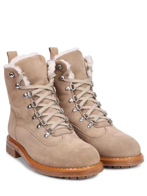 Ботинки замшевые на меху KITON