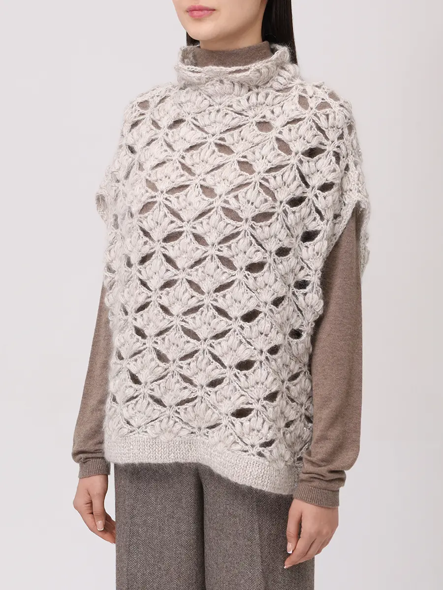 Жилет из мохера