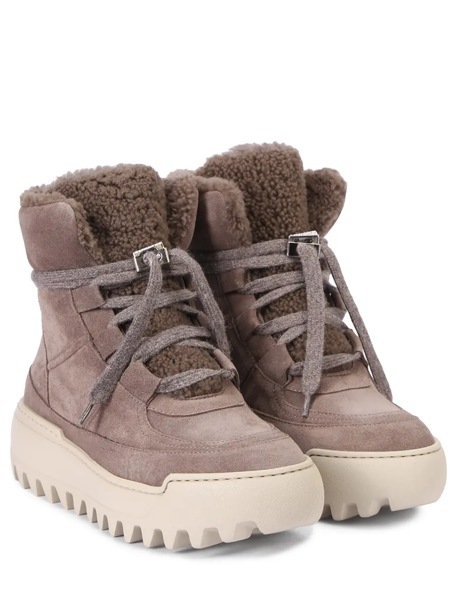 Ботинки замшевые на меху