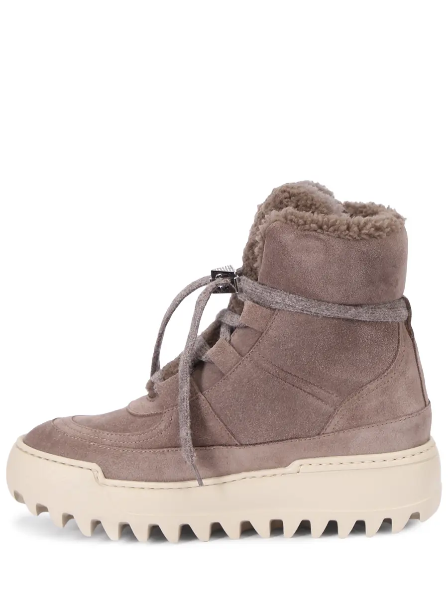 Ботинки замшевые на меху