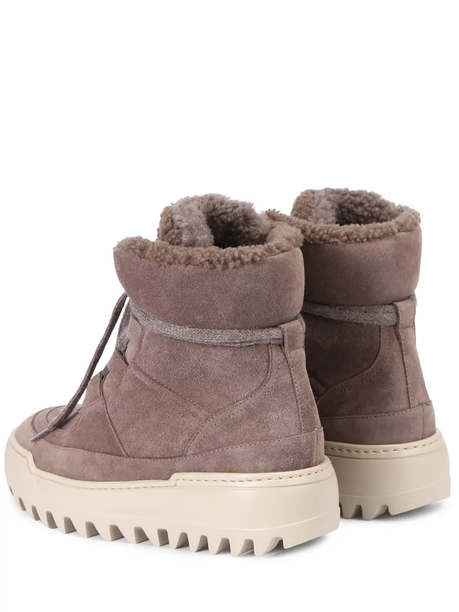 Ботинки замшевые на меху