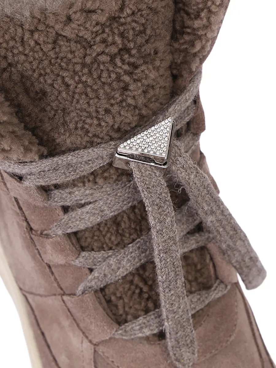 Ботинки замшевые на меху