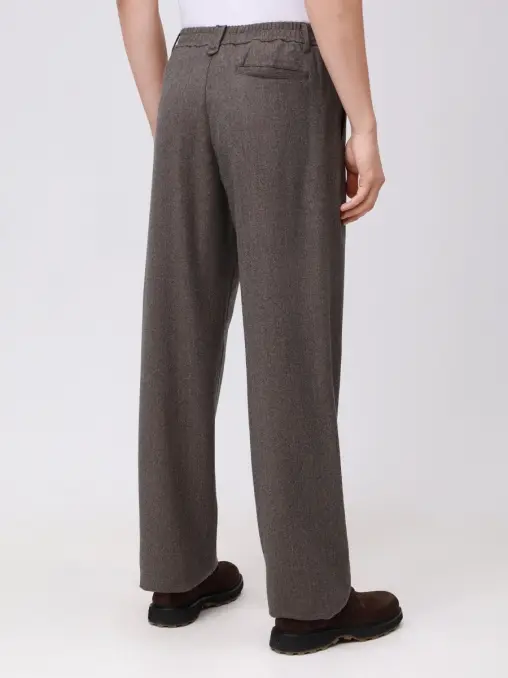 Брюки Relaxed Fit шерстяные CANALI
