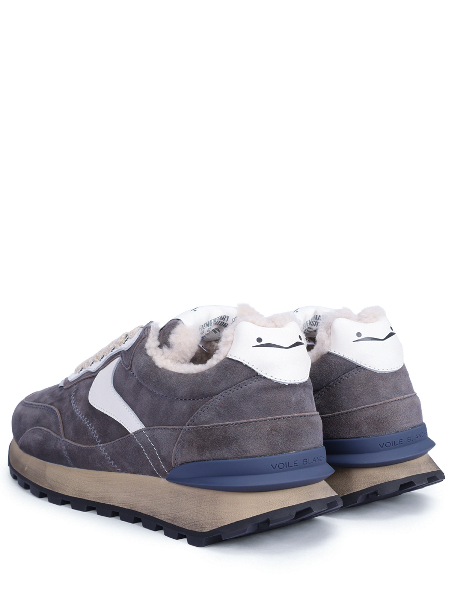 Кроссовки замшевые на меху