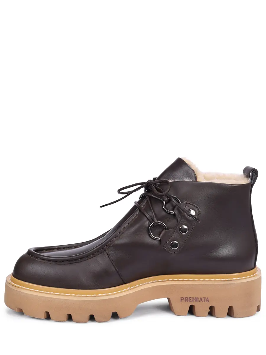 Ботинки кожаные на меху