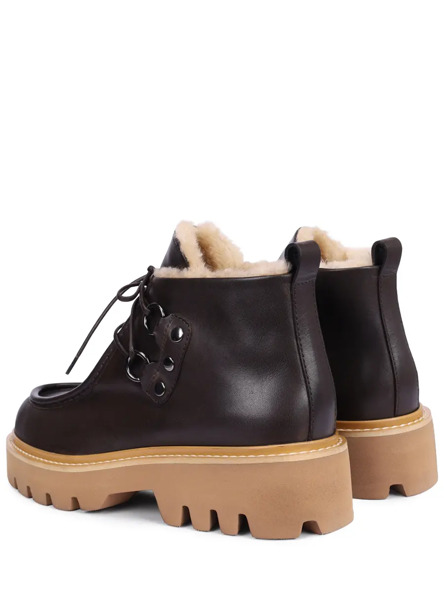 Ботинки кожаные на меху