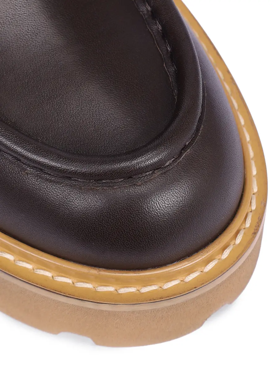 Ботинки кожаные на меху