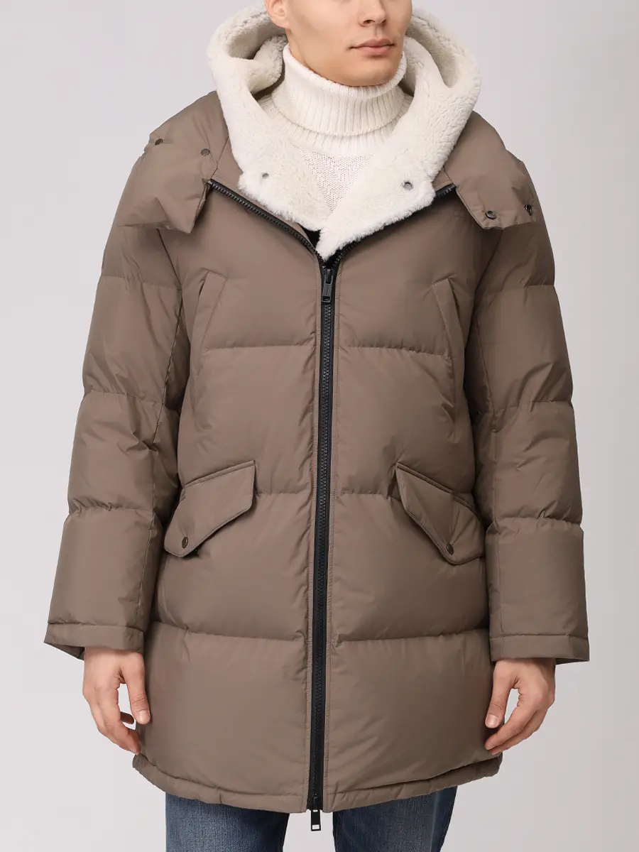 Пуховик стеганый