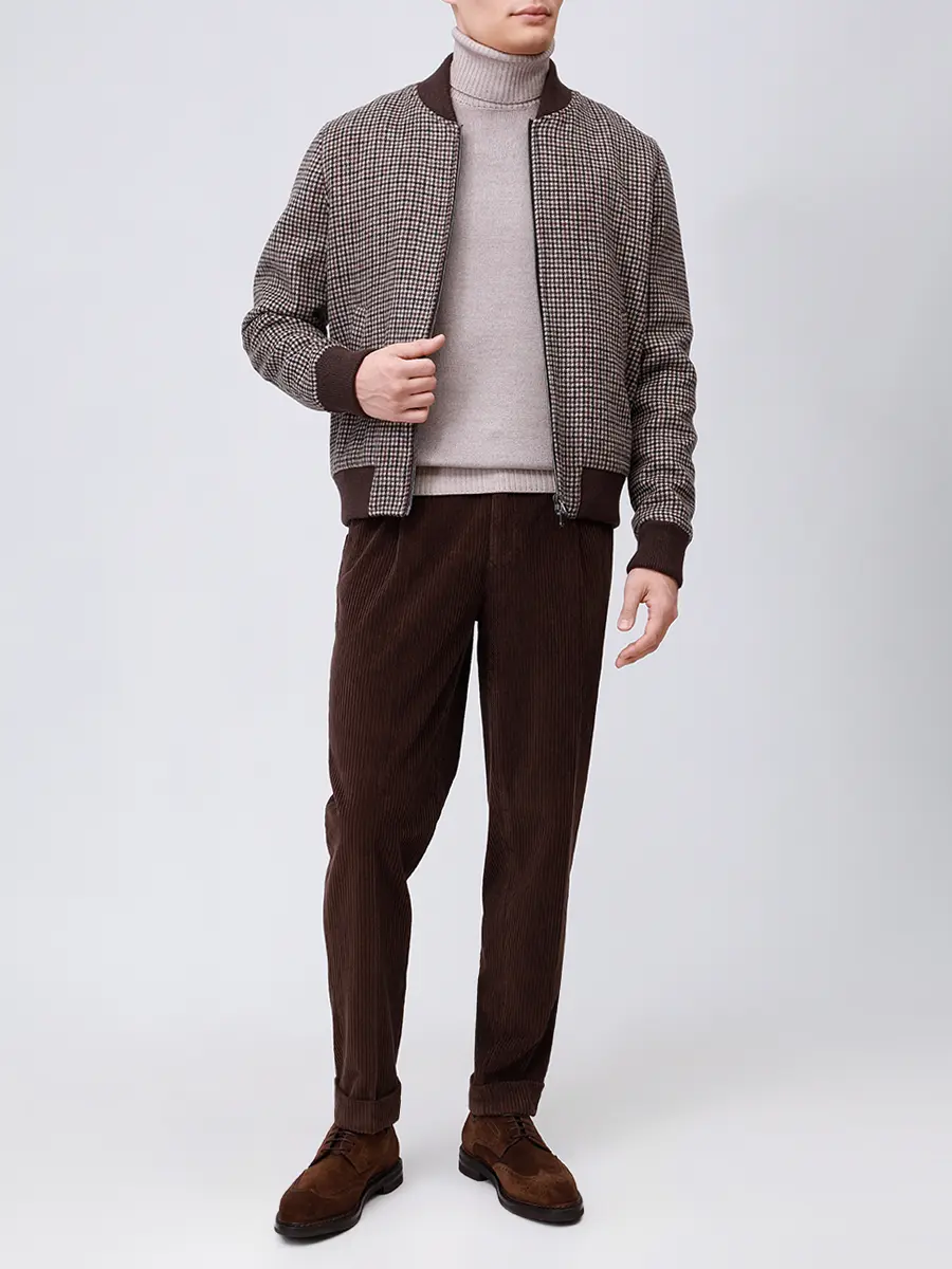 Бомбер шерстяной