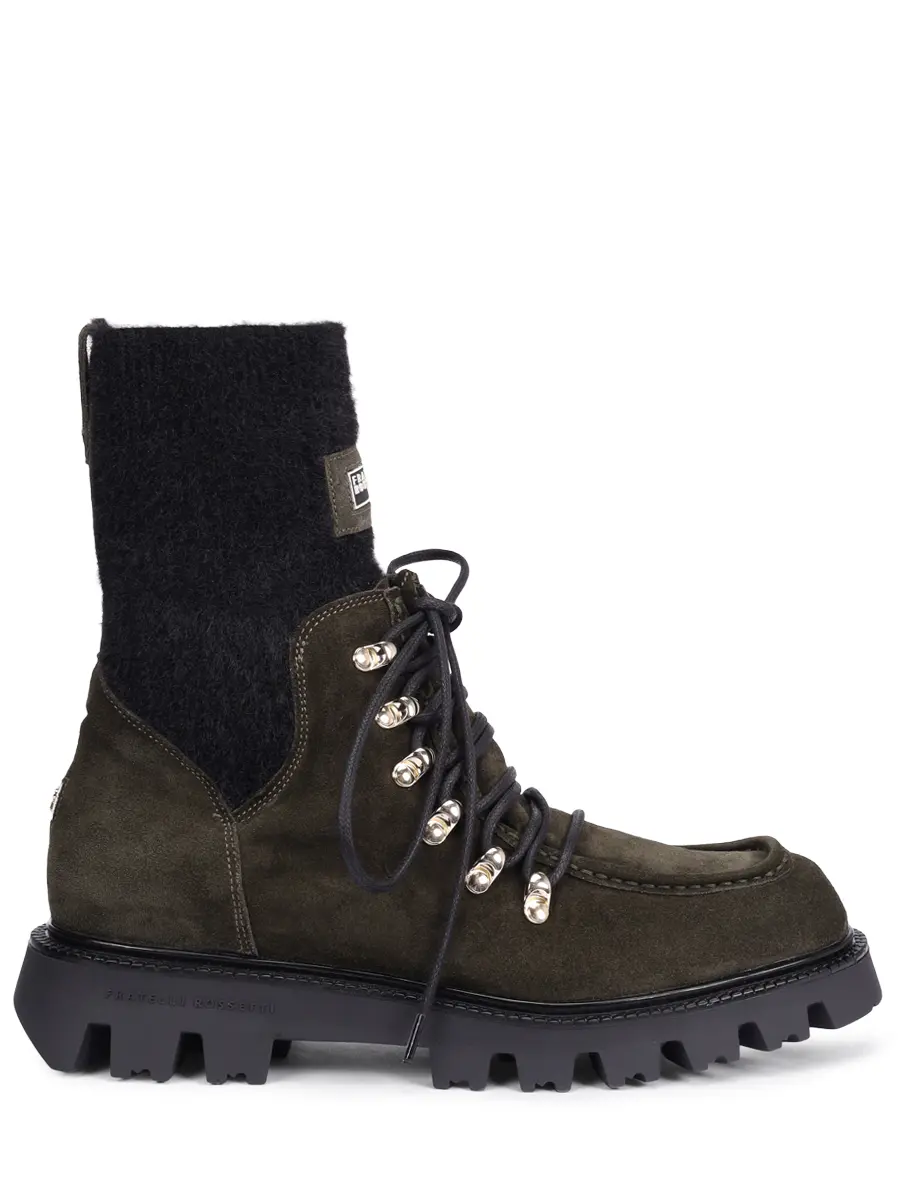 Ботинки комбинированные на байке