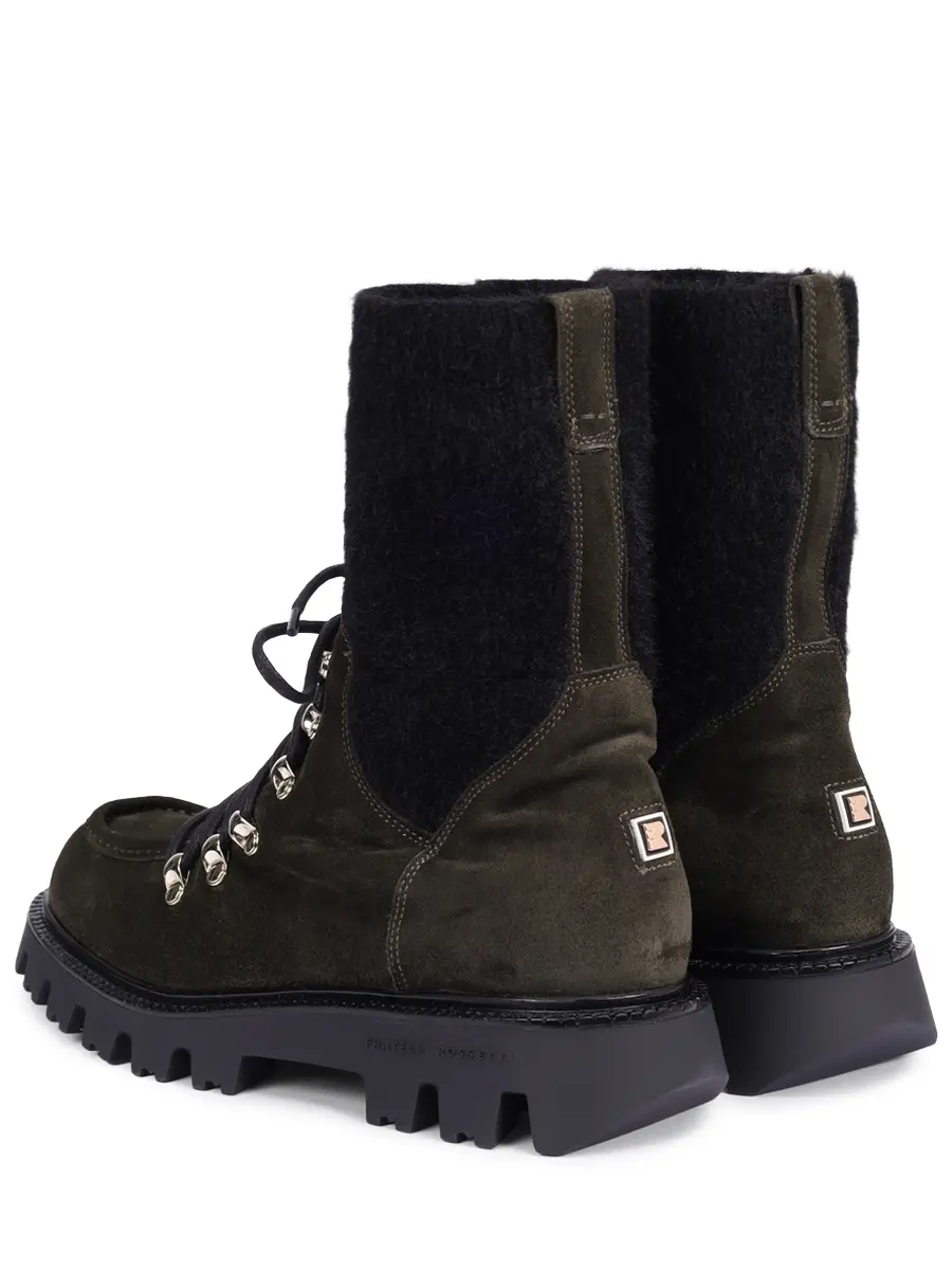 Ботинки комбинированные на байке