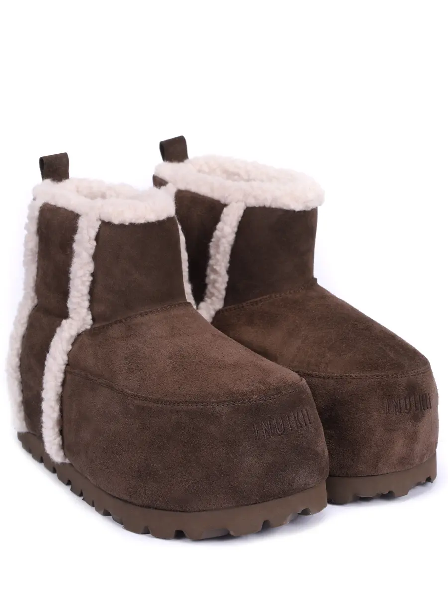 Ботинки замшевые на меху