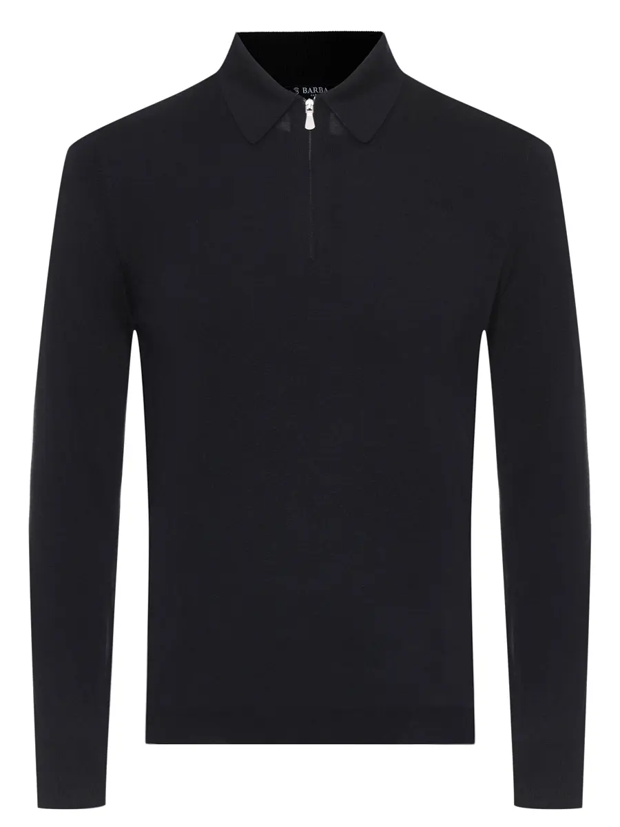 Поло из шерсти и шелка