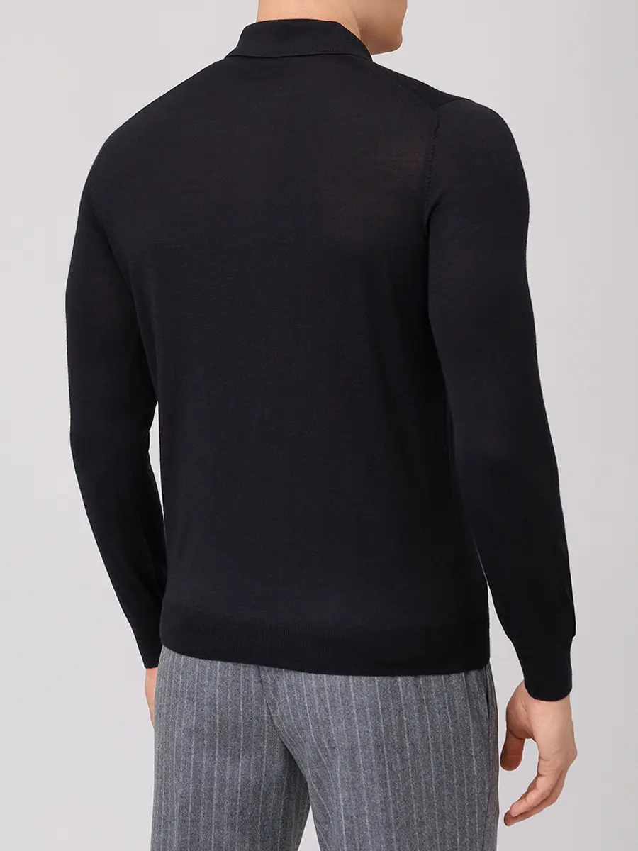 Поло из шерсти и шелка