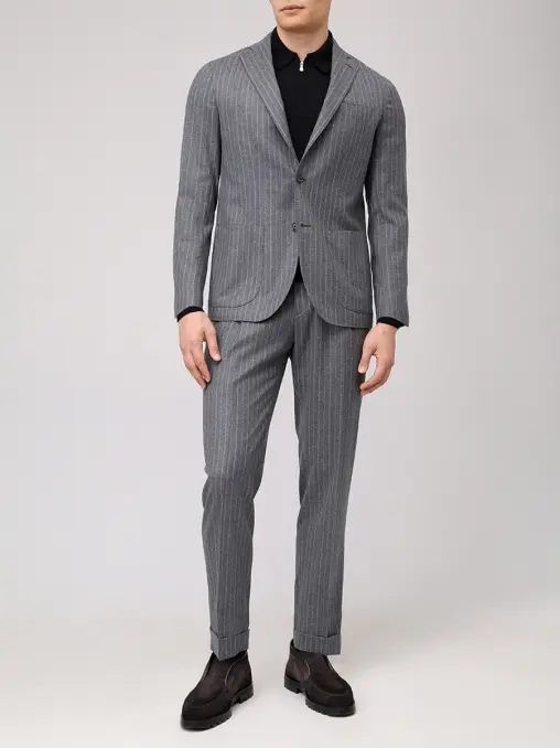 Поло из шерсти и шелка BARBA NAPOLI