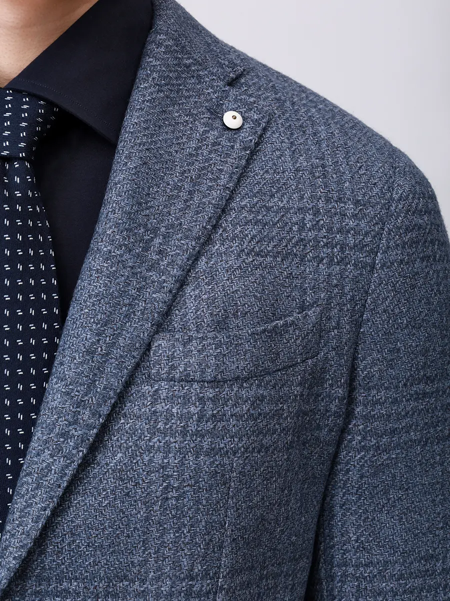 Пиджак из шерсти и хлопка