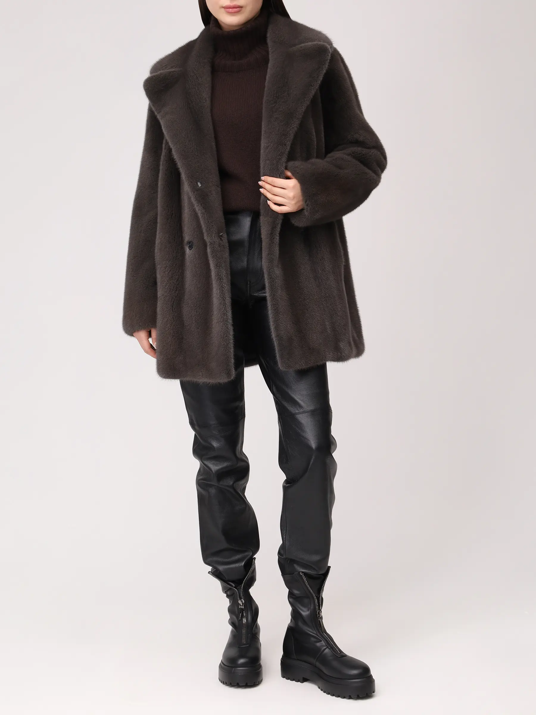 Полушубок норковый