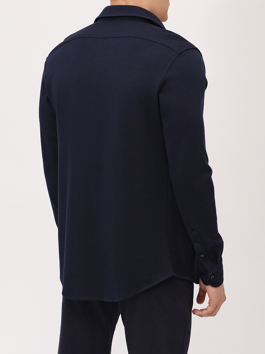 Рубашка Regular Fit из шерсти и шелка