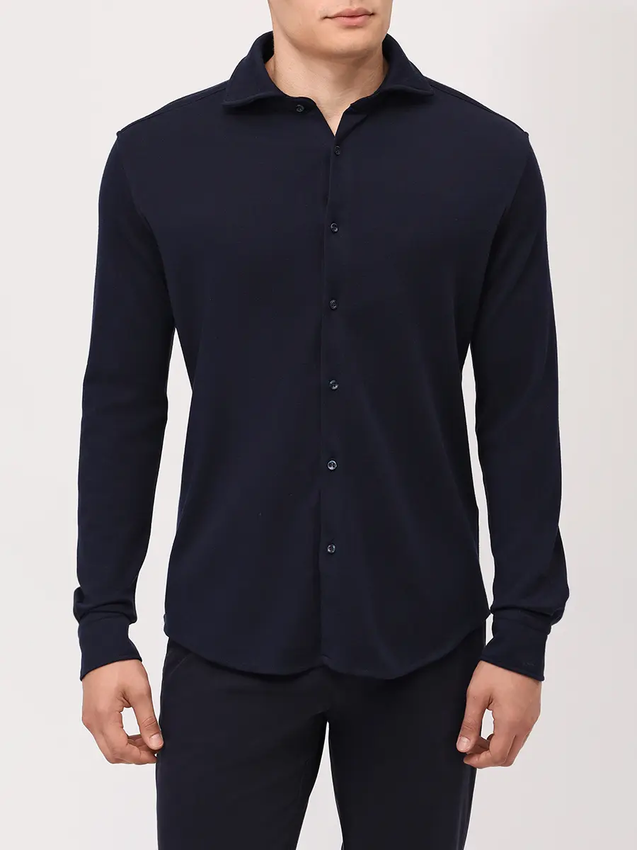 Рубашка Regular Fit из шерсти и шелка