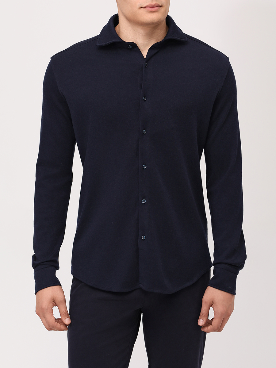 Рубашка Regular Fit из шерсти и шелка