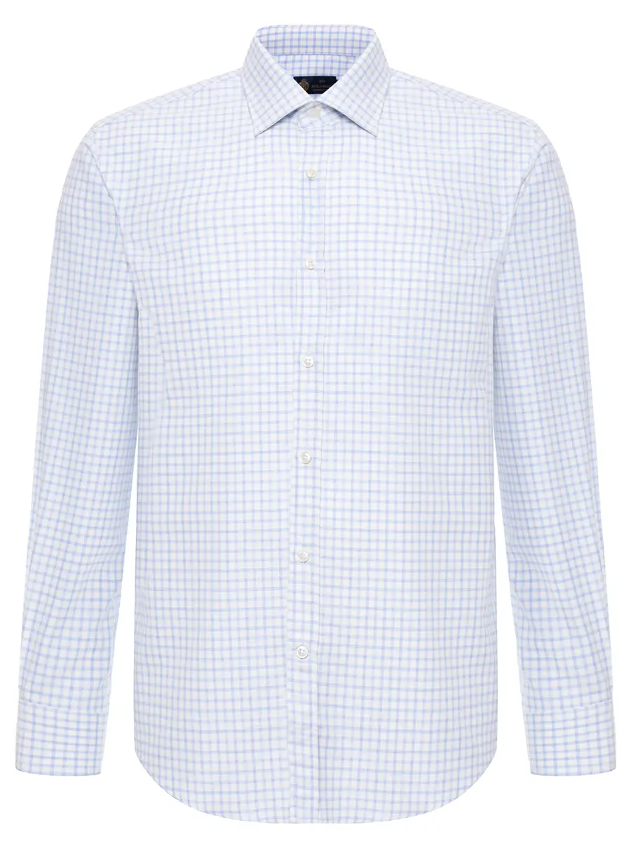 Рубашка Regular Fit из шелка и хлопка