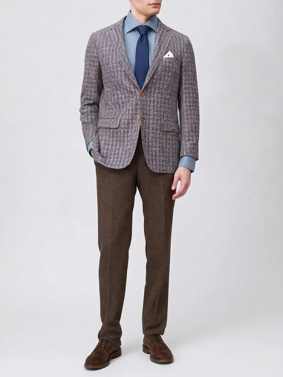 Рубашка Slim Fit из хлопка и лиоцелла