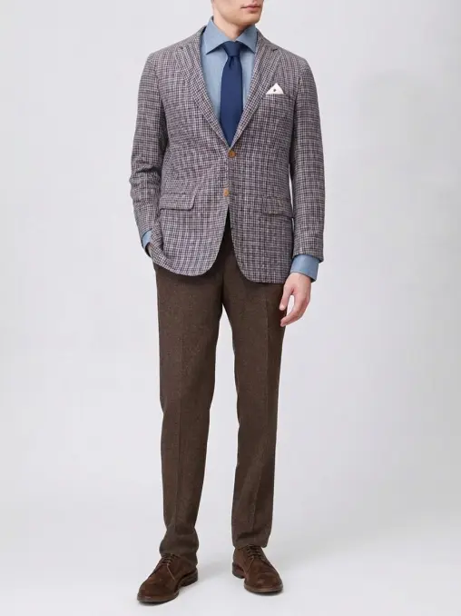 Рубашка Slim Fit из хлопка и лиоцелла KITON