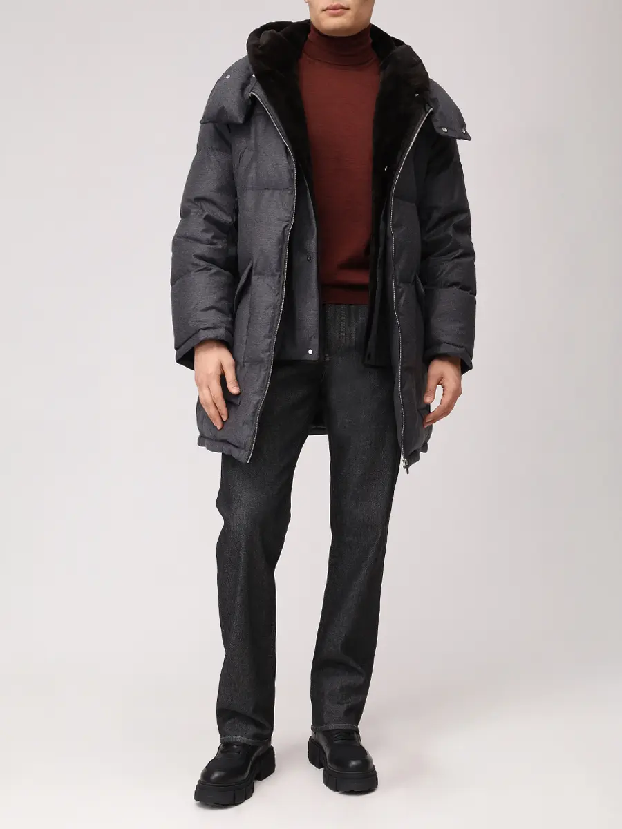 Пуховик стеганый