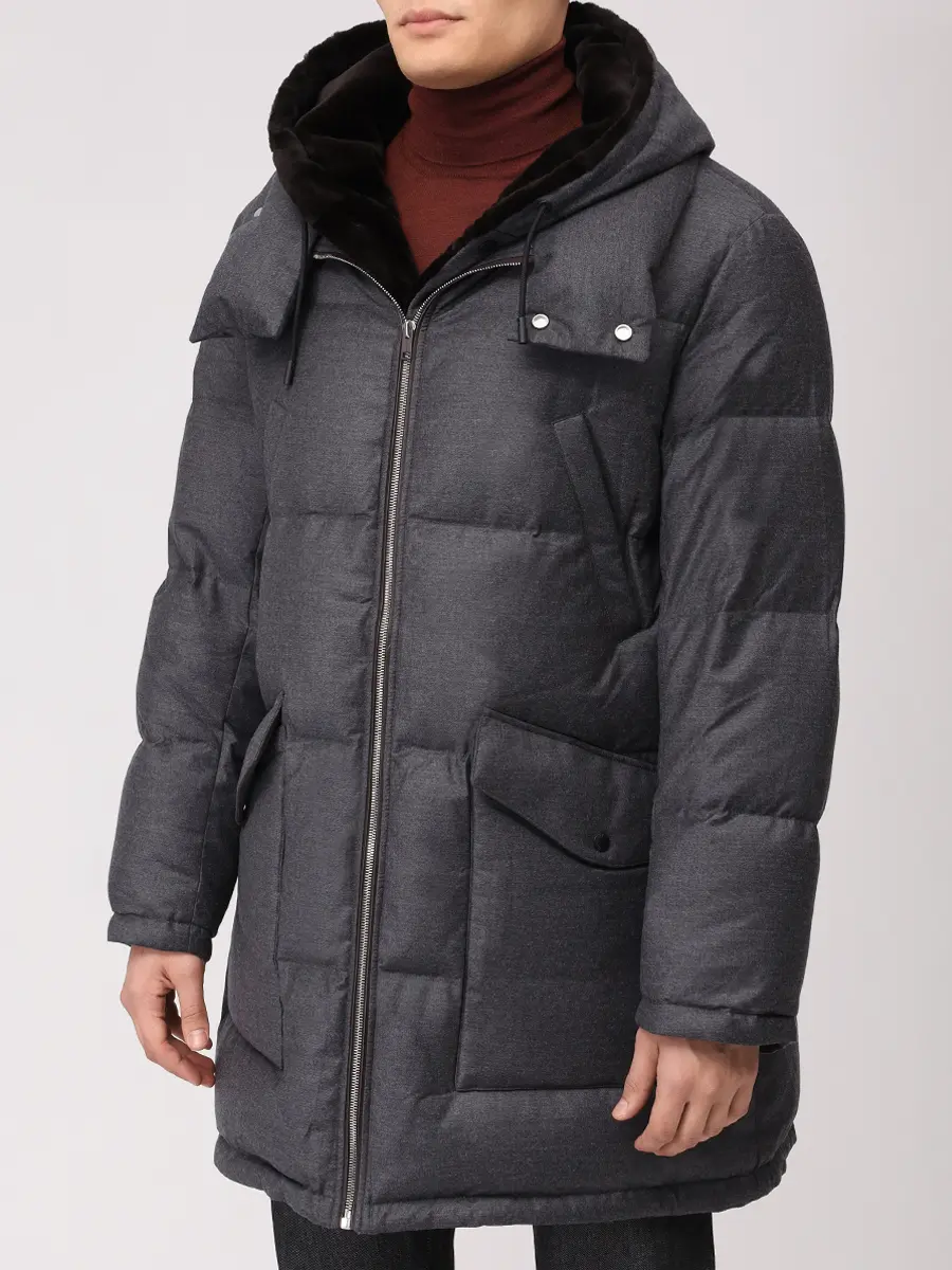 Пуховик стеганый