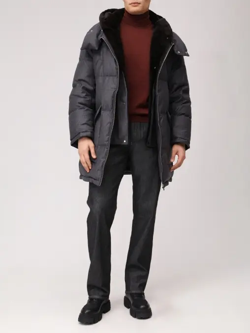 Пуховик стеганый YVES SALOMON