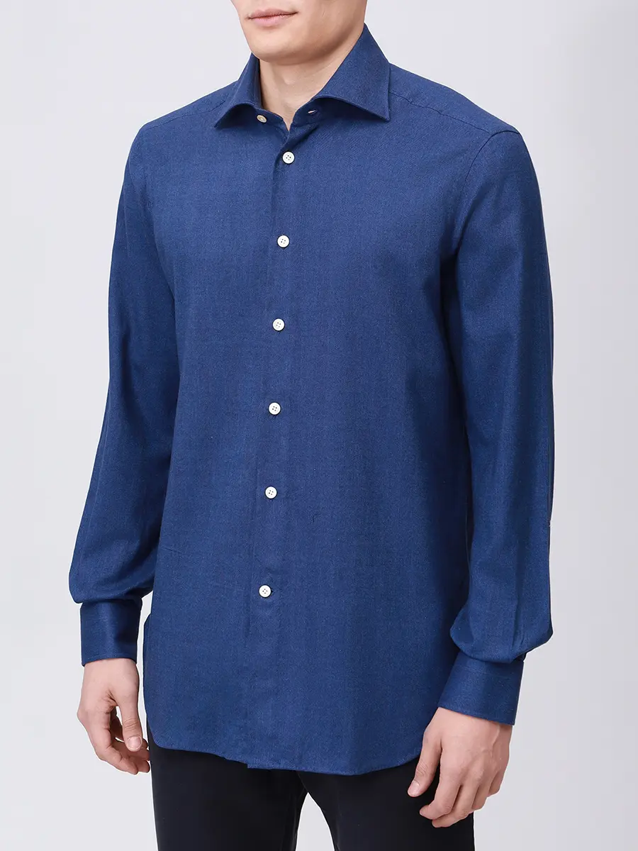 Рубашка Slim Fit из хлопка и лиоцелла