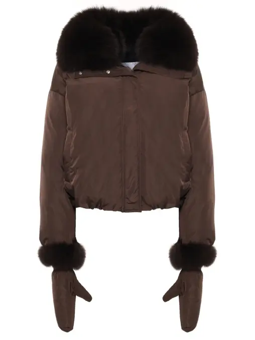 Пуховик однотонный YVES SALOMON